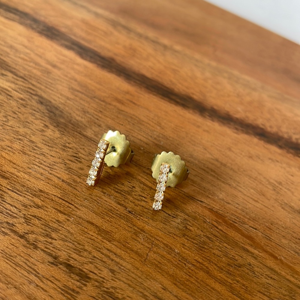 Sorrelli Crystal Bar Stud Earrings